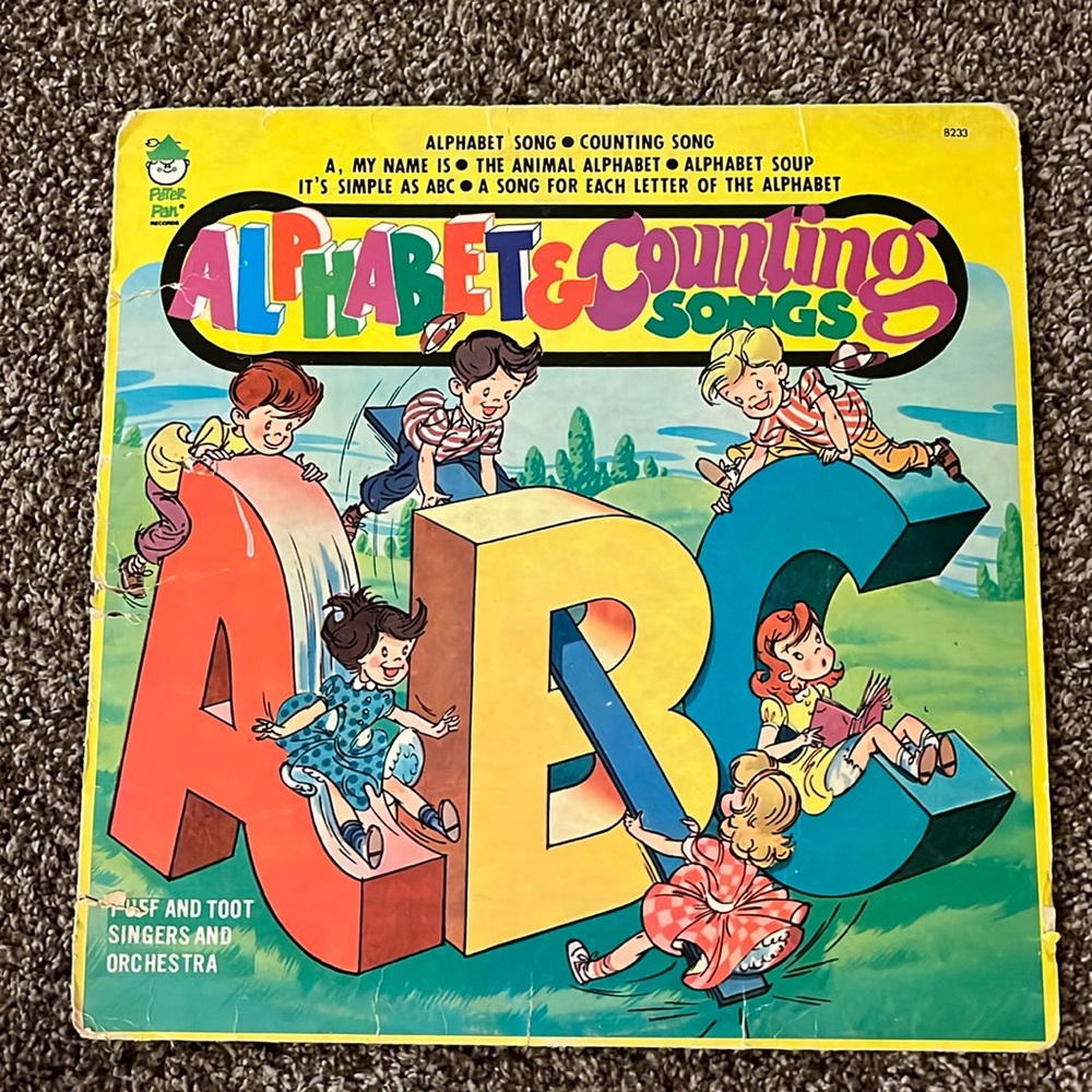 Peter Pan record titled Alphabet Counting Songs